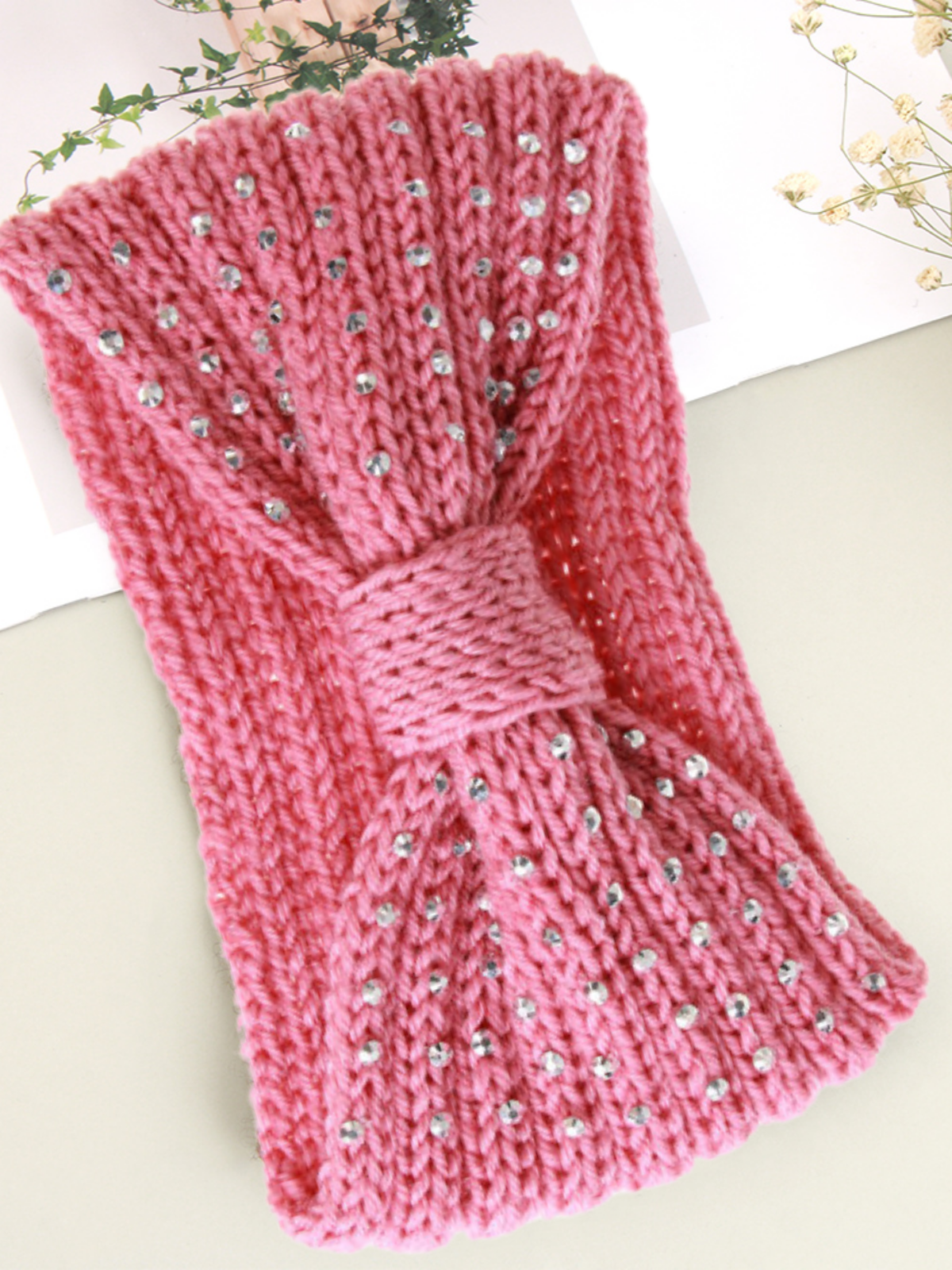 Cute Fashion Accessories | Girls Rhinestone Knitted Headband