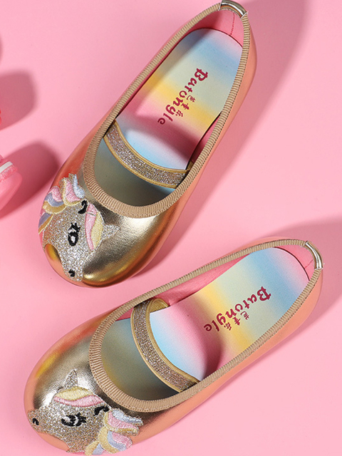 Shoes By Liv & Mia | Unicorn Metallic Ballet Flats - Mia Belle Girls
