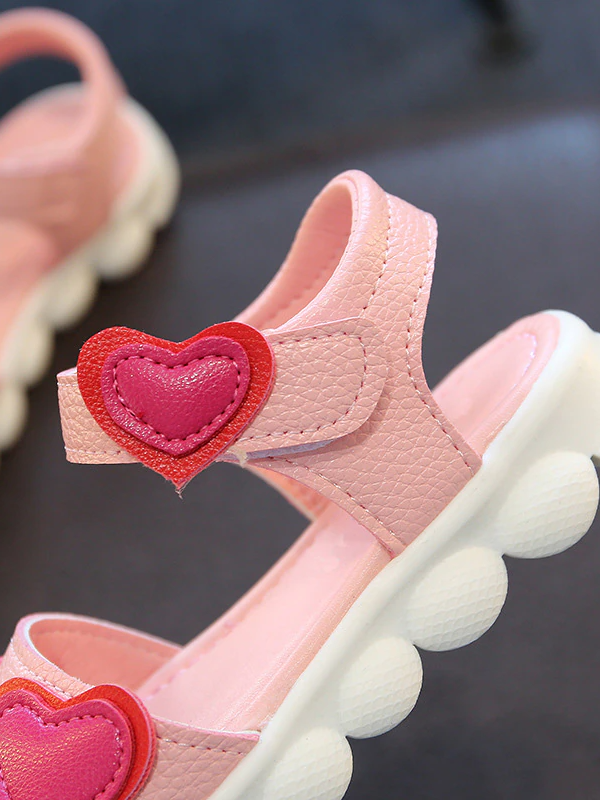 Girls Sweetest Hearts Sandals By Liv and Mia