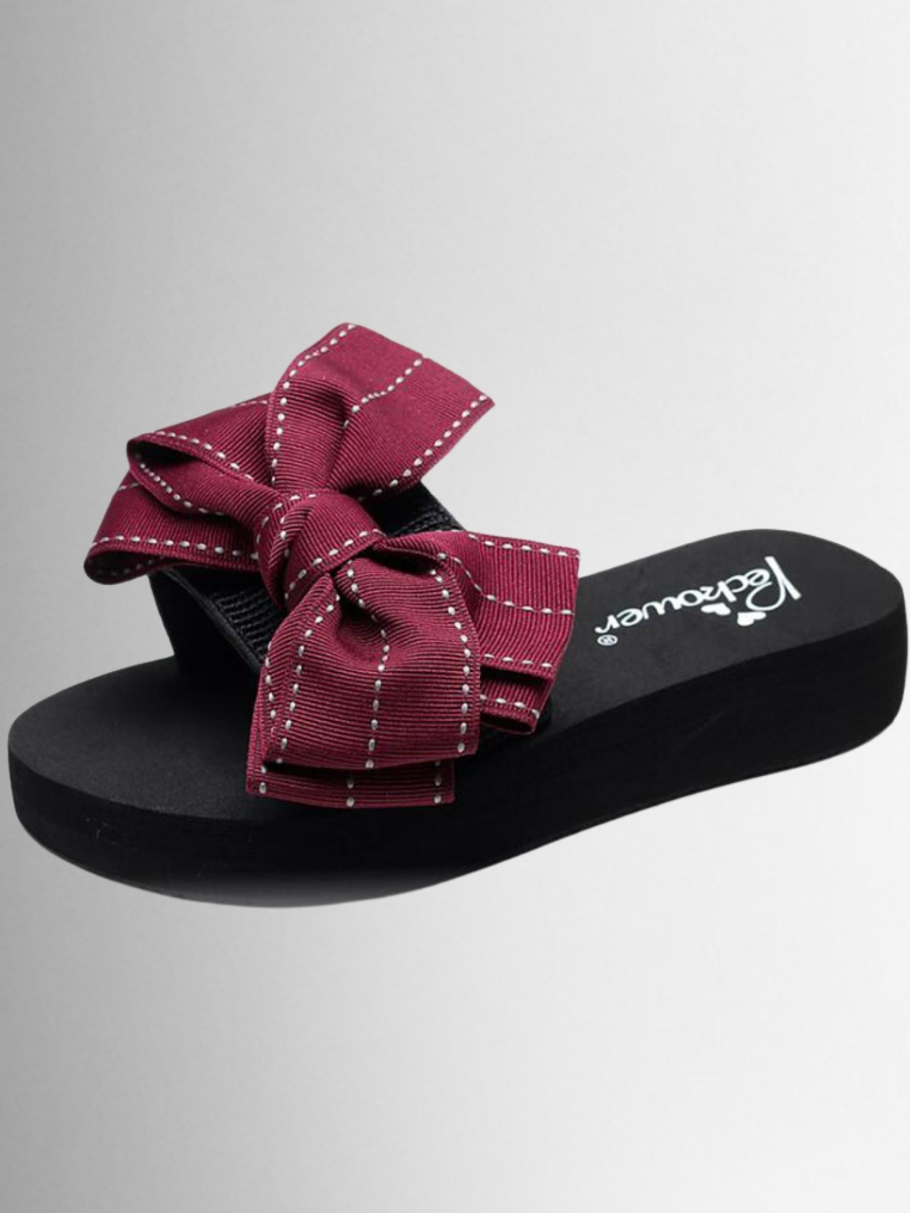 Shoes By Liv & Mia | Girls Bow Flip Flops - Mia Belle Girls