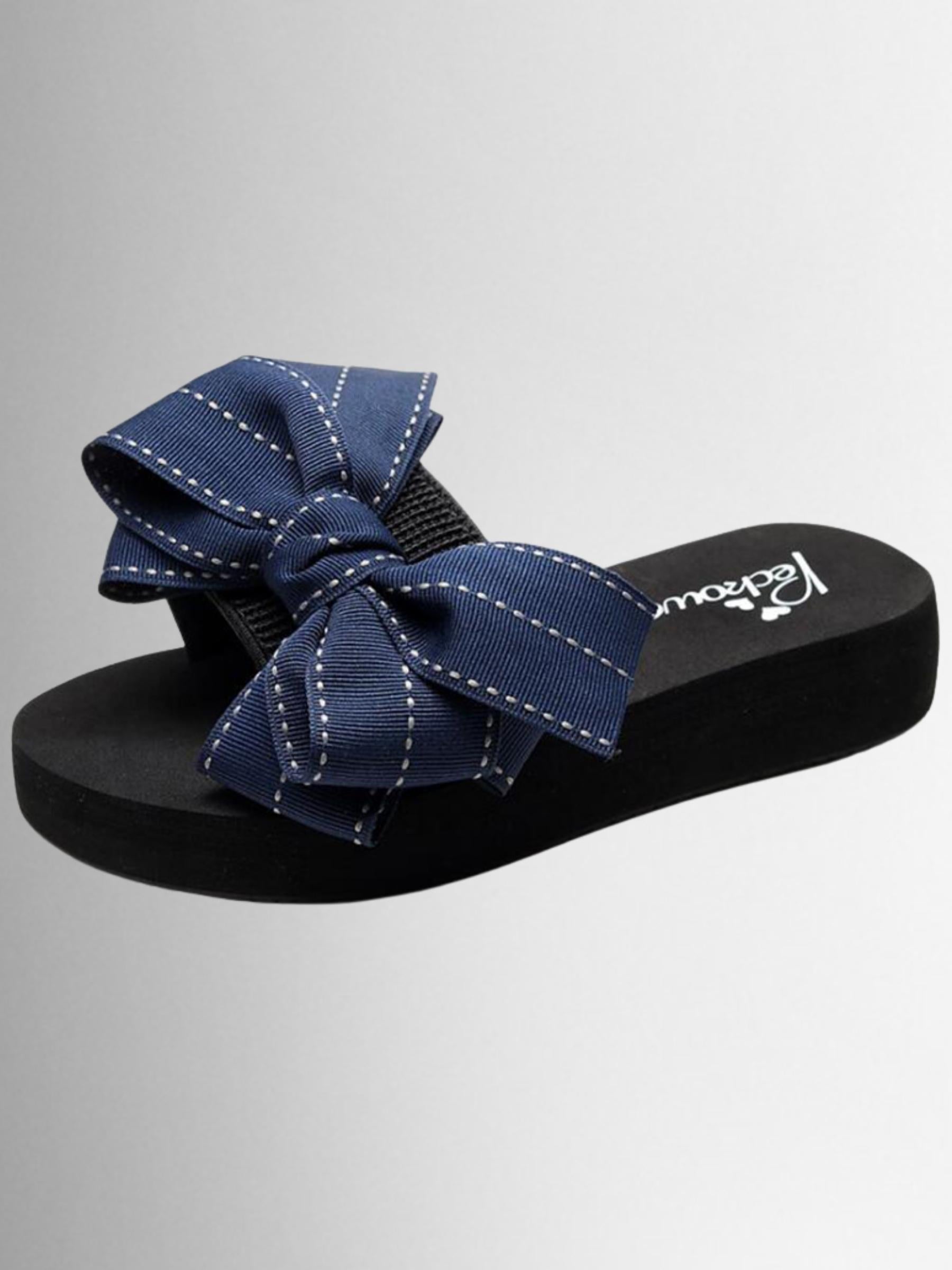 Shoes By Liv & Mia | Girls Bow Flip Flops - Mia Belle Girls