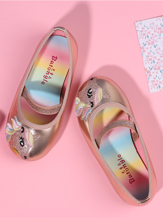 Shoes By Liv & Mia | Unicorn Metallic Ballet Flats - Mia Belle Girls