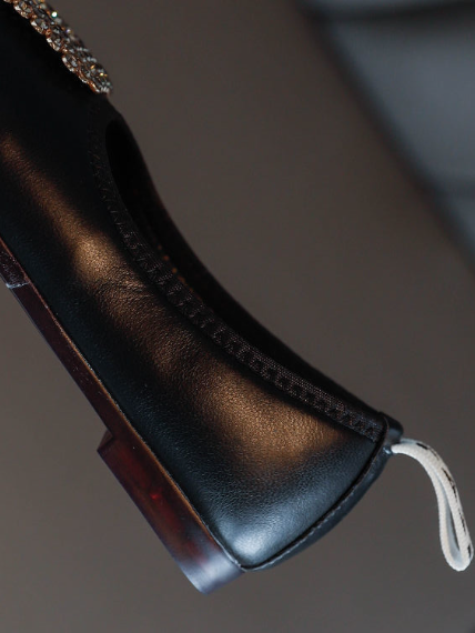 Shoes By Liv & Mia | Girls Square Toe Buckle Ballet Flats