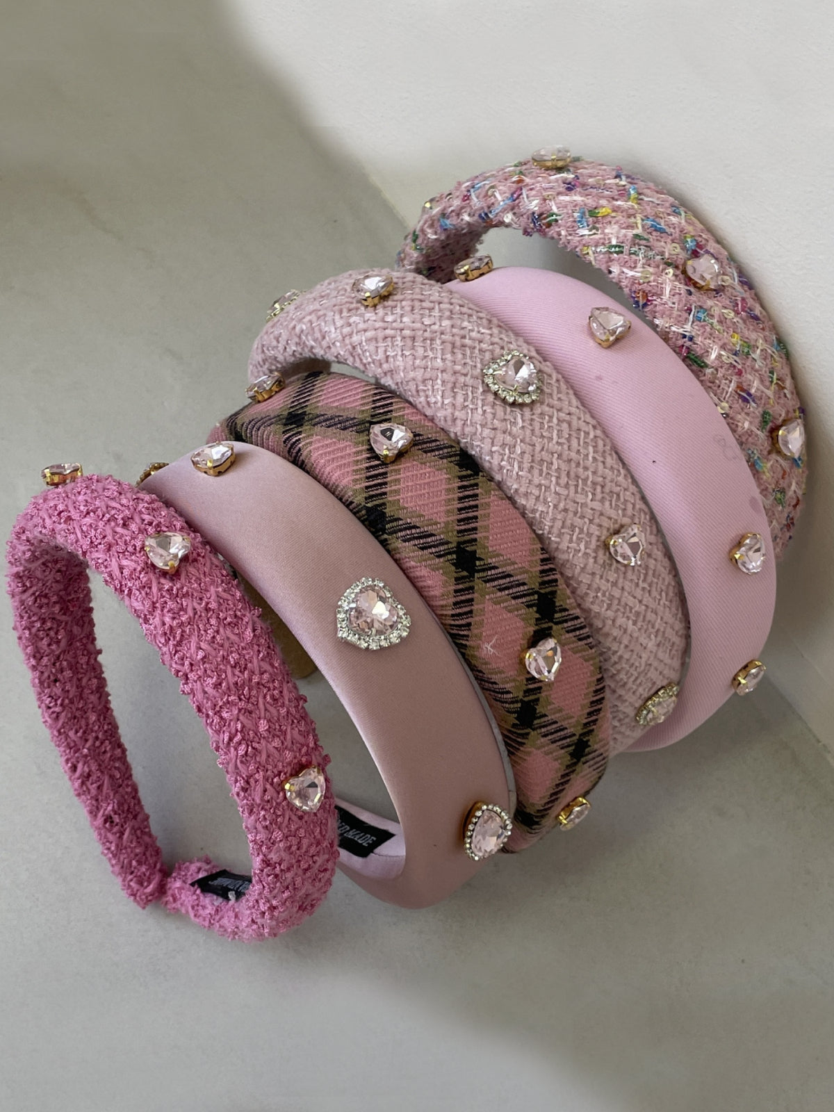 Mia Belle Girls Pink Rhinestone Padded Headband | Girls Accessories