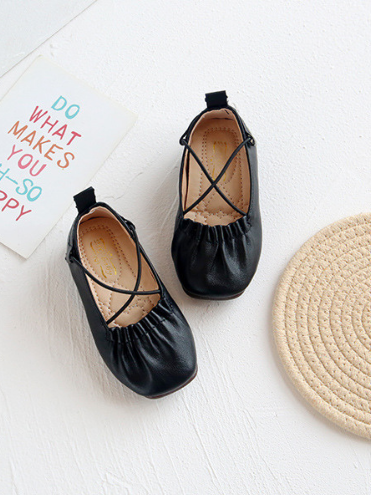 Mia Belle Girls Ruched Ballet Flats | Shoes By Liv & Mia
