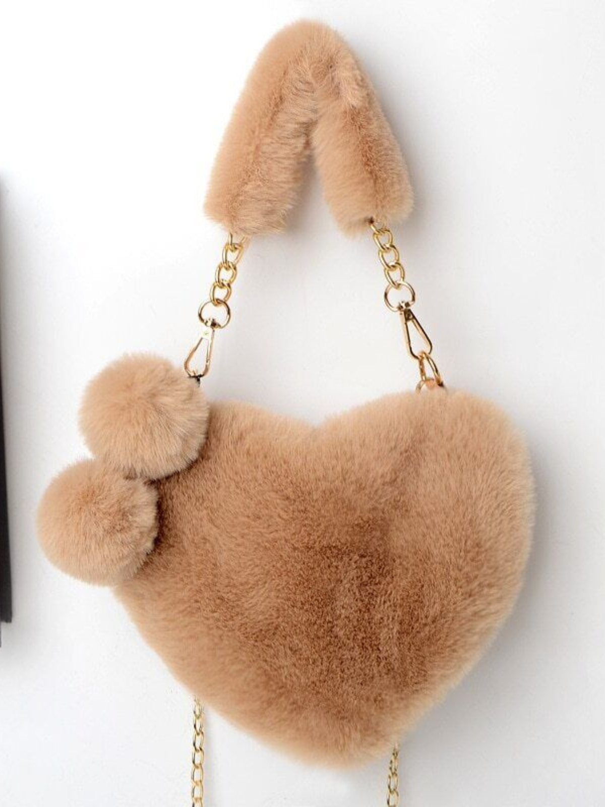 Girls Fashion Accessories | Faux Fur Heart Purse | Mia Belle Girls