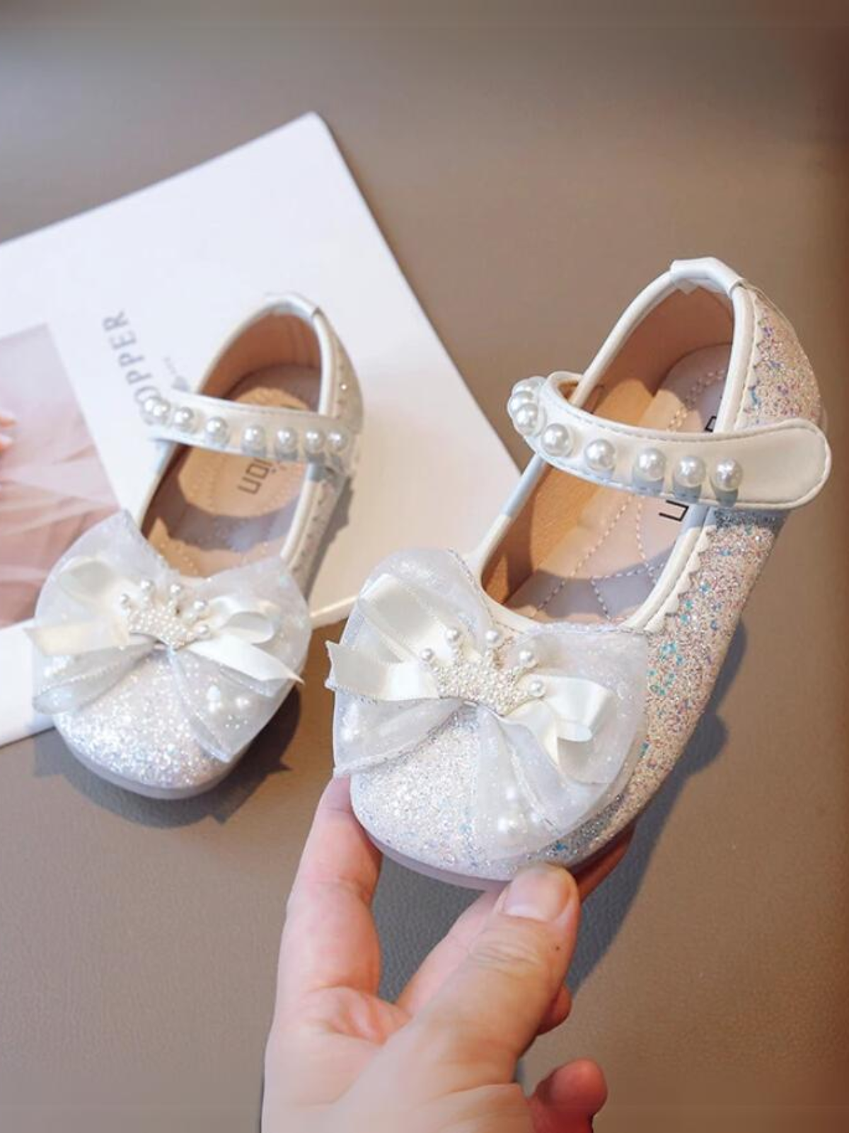 Mia Belle Girls Glitter Mary Jane Shoes | Shoes By Liv & Mia