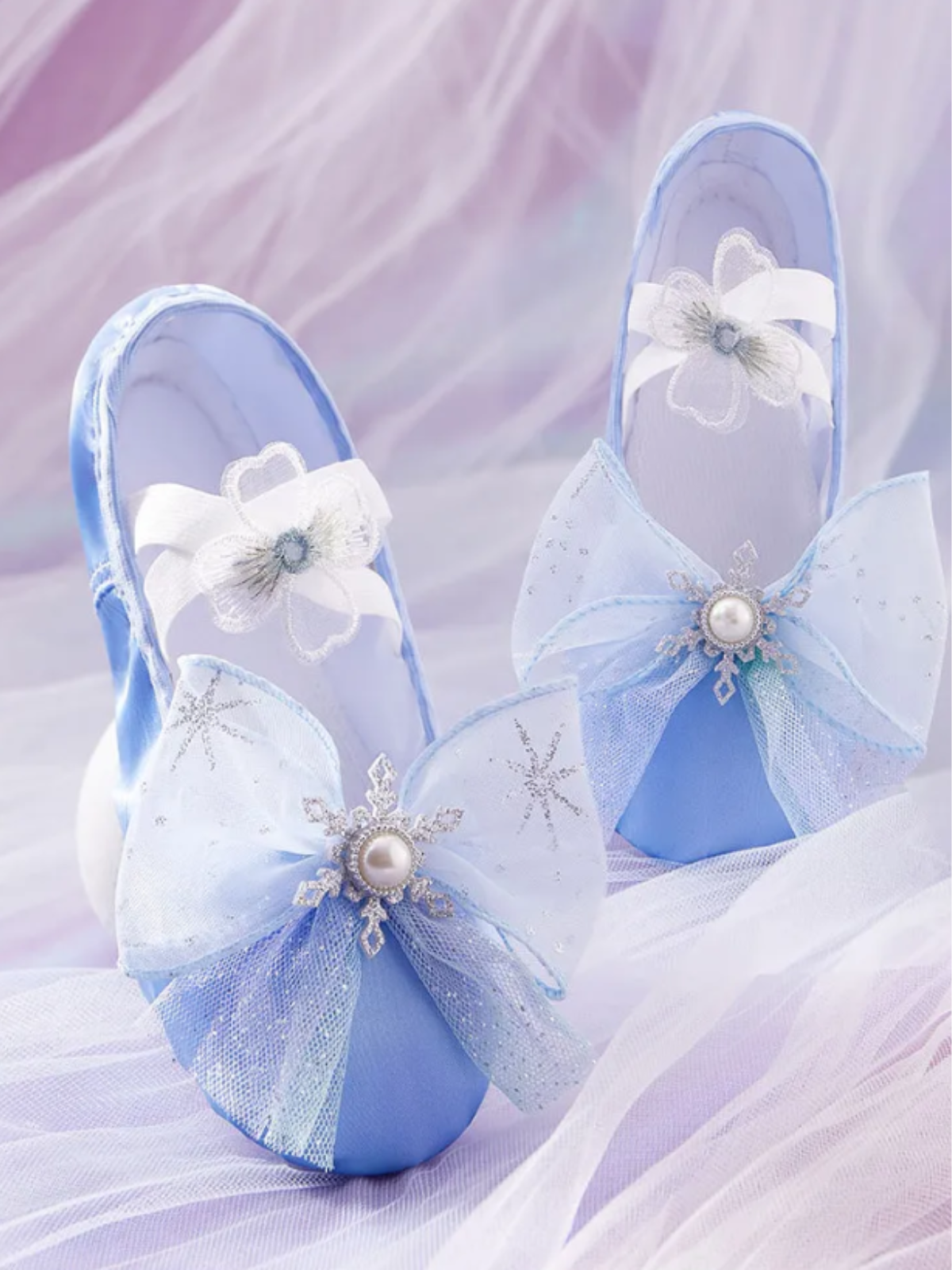 Mia Belle Girls Tulle Bows Ballet Shoes | Shoes By Liv & Mia
