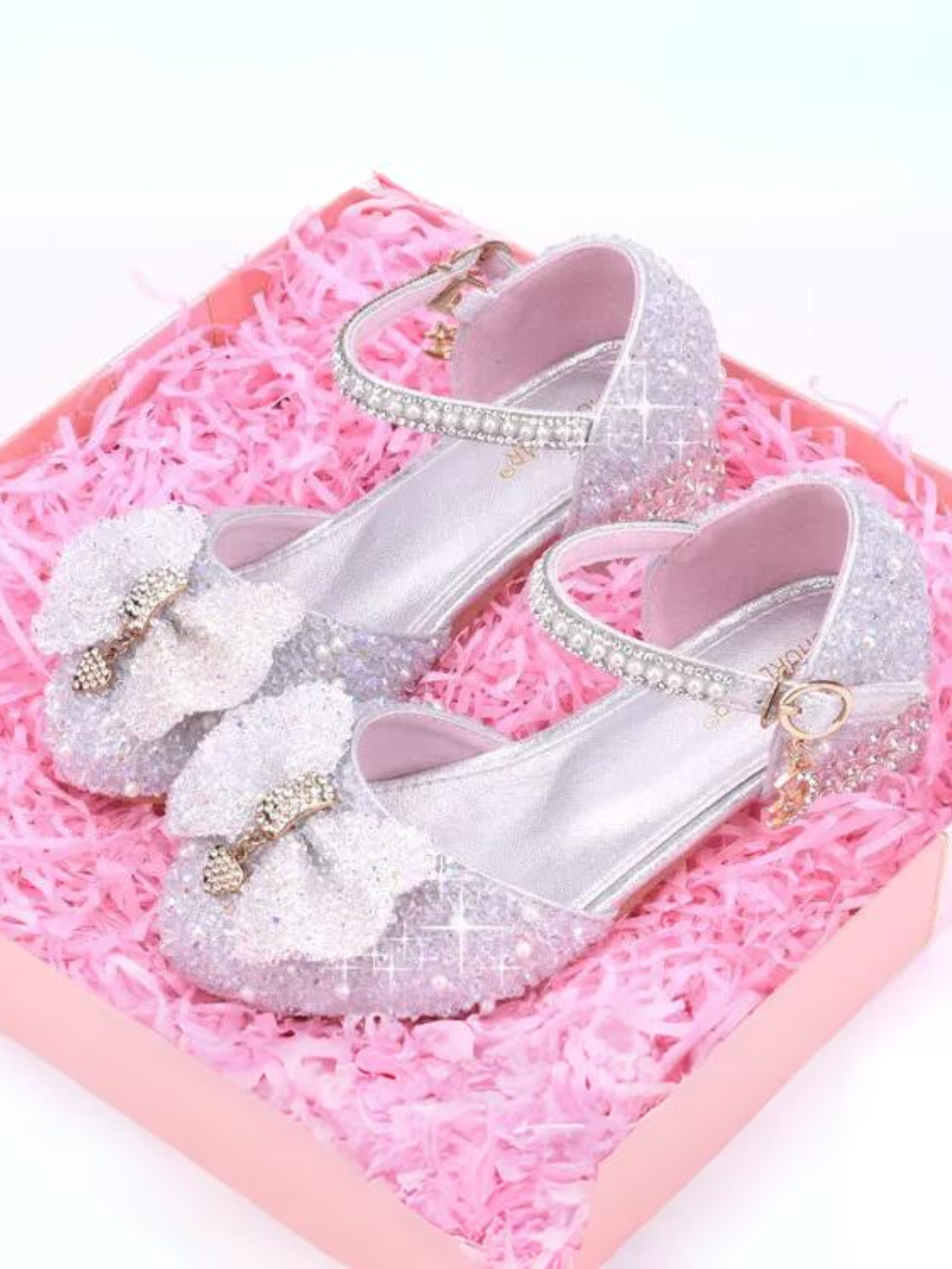 Mia Belle Girls Sparkling Ankle Strap Shoes | Shoes By Liv & Mia