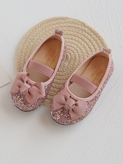 Shoes By Liv & Mia | Cute Sequin Bow Ballet Flats - Mia Belle Girls
