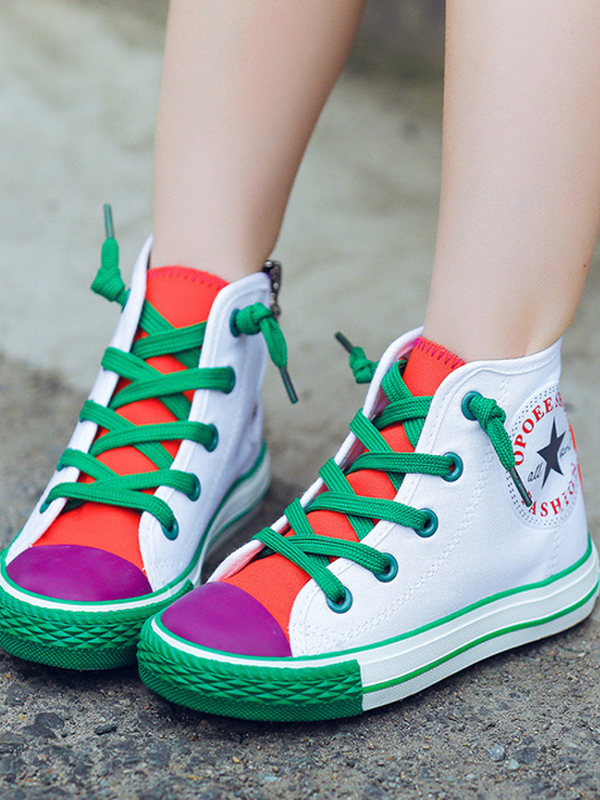 Shoes By Liv & Mia | Girls Multicolor High Top Sneakers