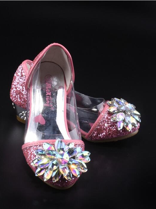 Girls Dance Like Cinderella Clear Heels