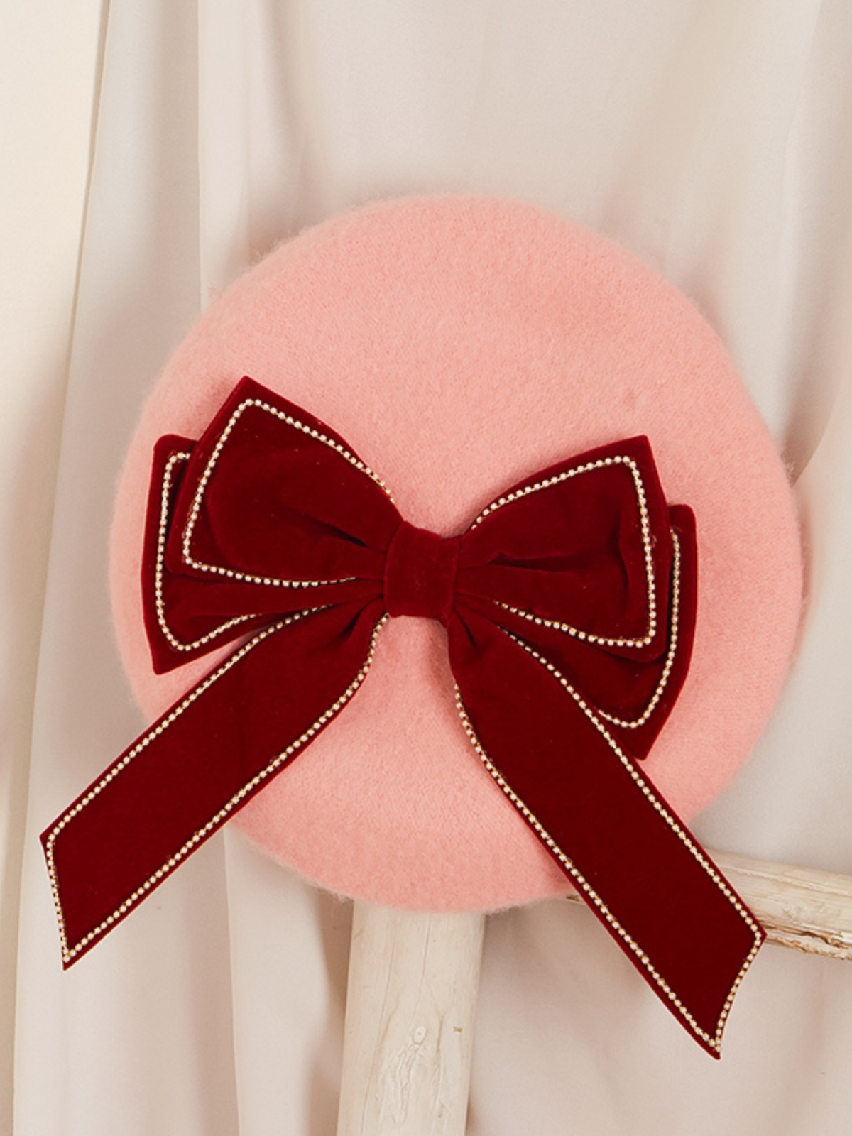 Mia Belle Girls Bowknot Beret Hat | Girls Accessories