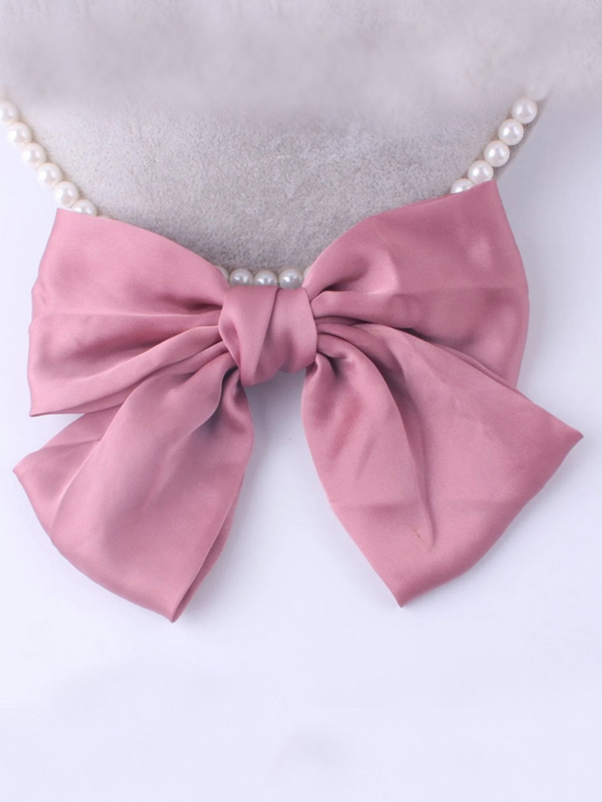 Girls School Accessories | Satin Hair Bow Clip | Mia Belle Girls