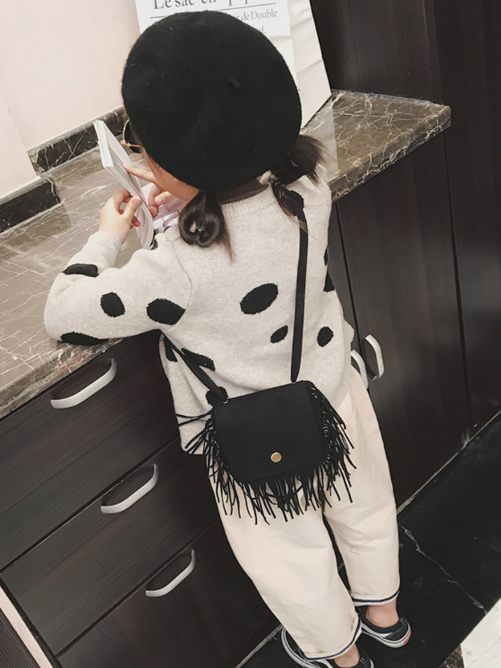 Little Girls Accessories | Sassy Suede Fringe Crossbody Bag