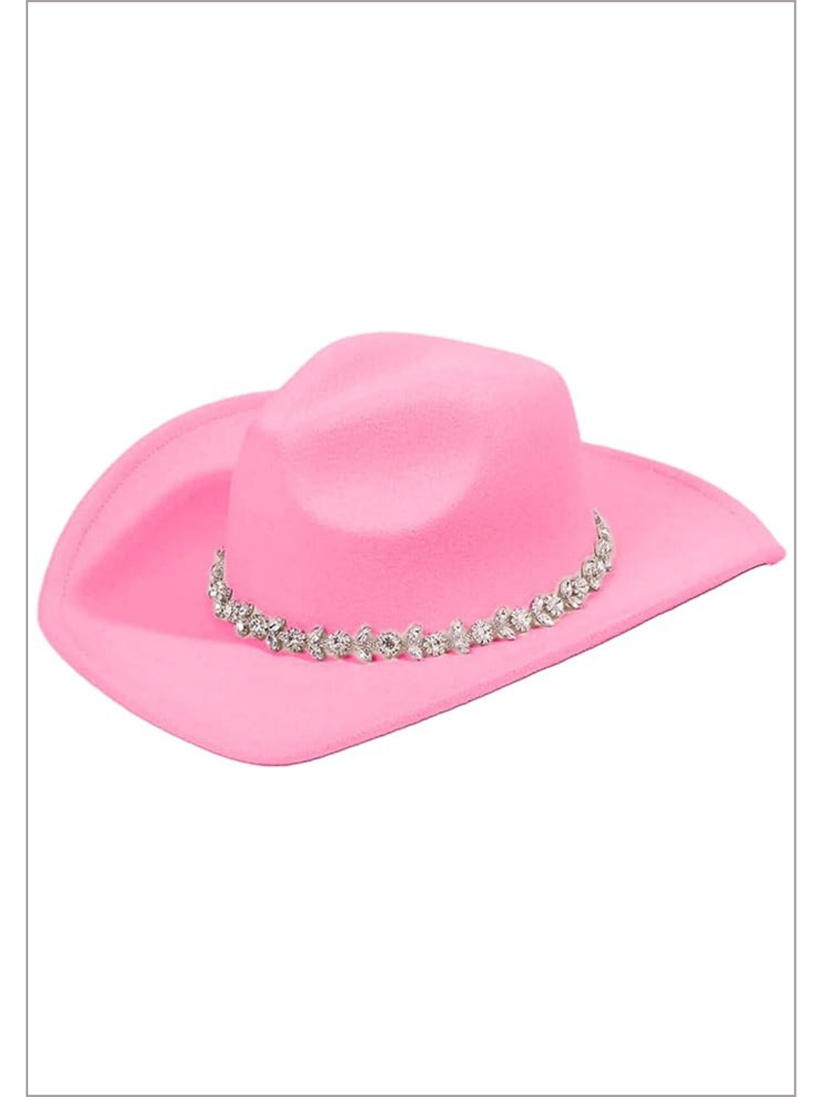 Mia Belle Women's Rhinestone Brim Cowgirl Hat | Accessories