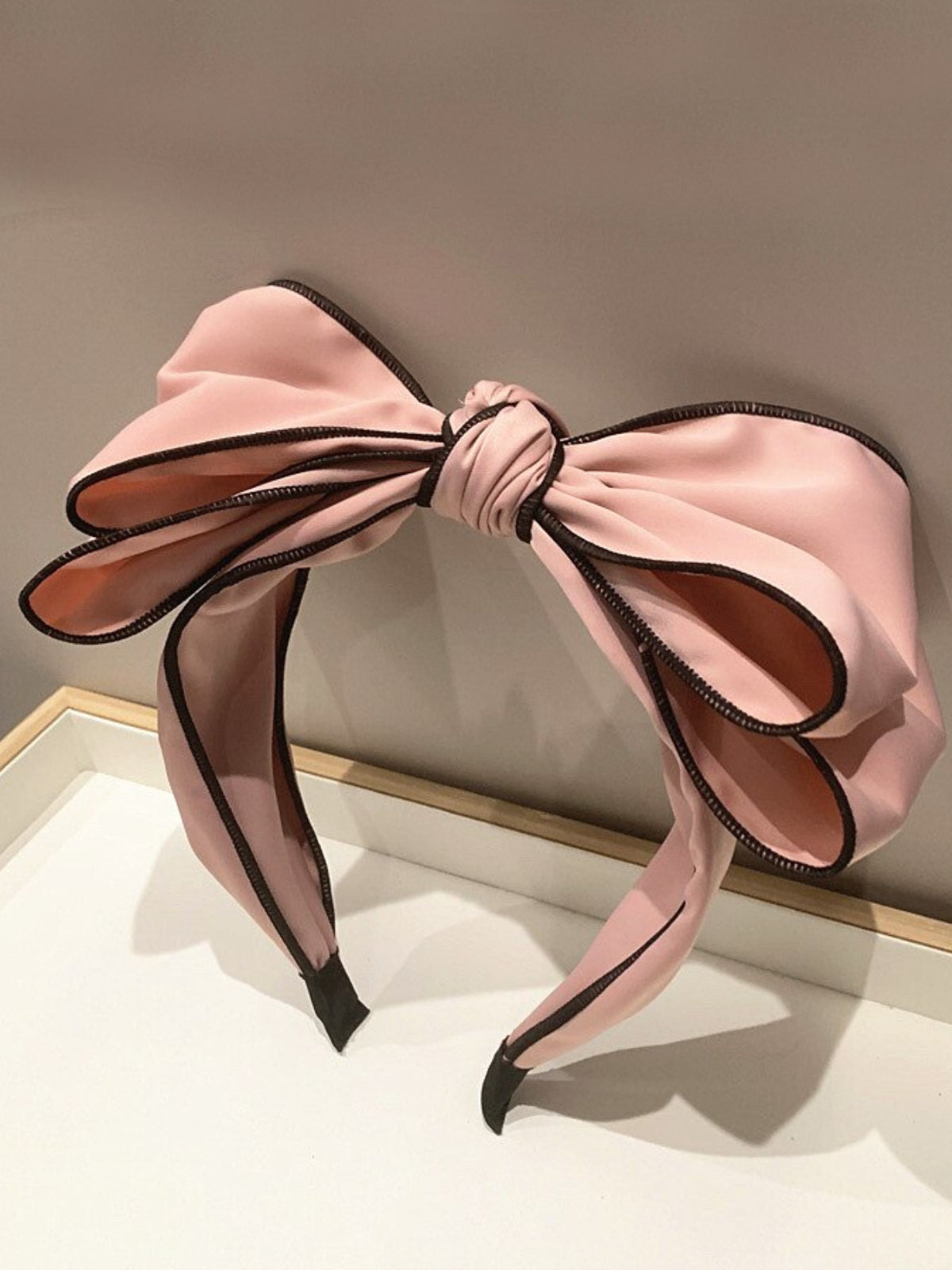 Mia Belle Girls Satin Bowknot Thick Headband | Girls Accessories