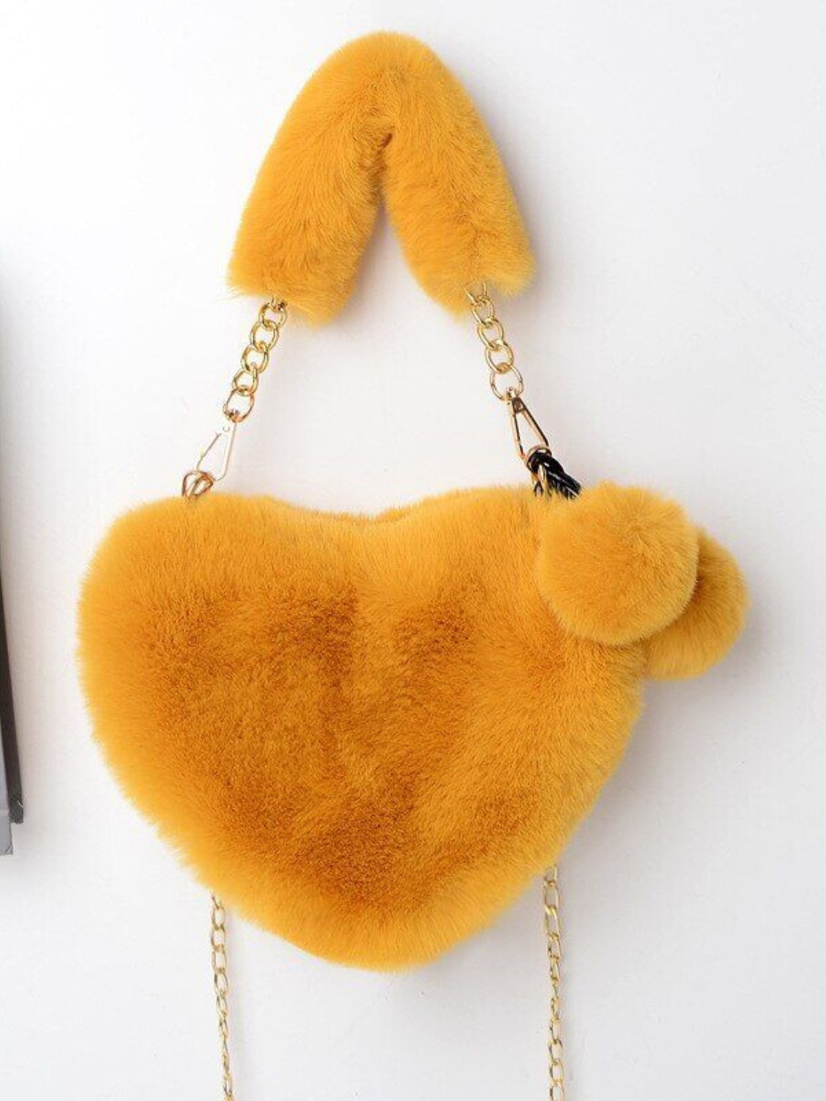 Girls Fashion Accessories | Faux Fur Heart Purse | Mia Belle Girls