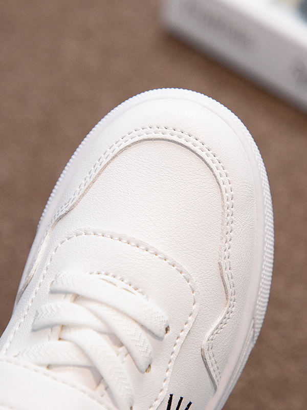 Back To School Shoes | Glitter Heel Kitten Sneakers | Mia Belle Girls