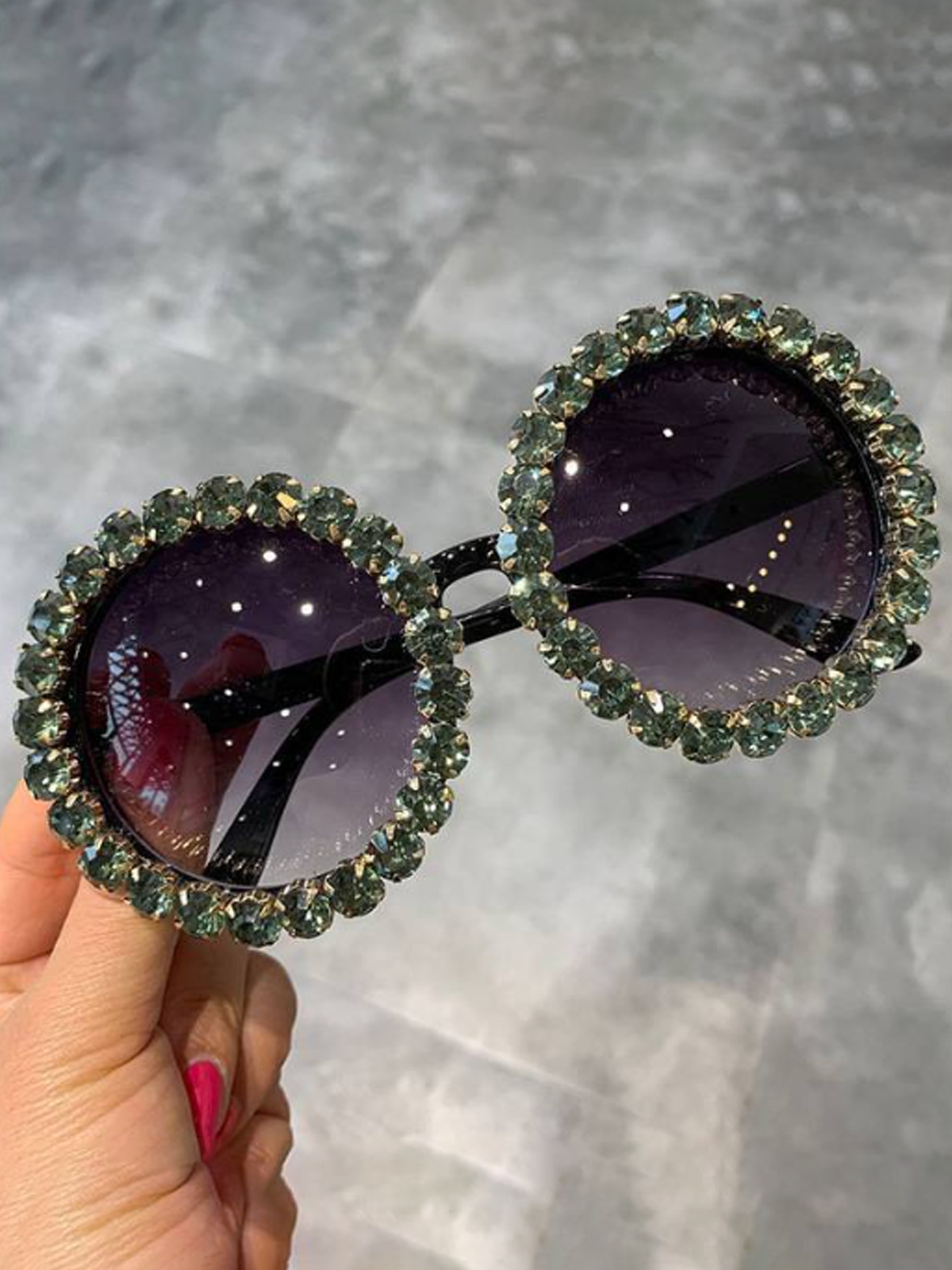 Girls Beautiful Rhinestone Sunglasses
