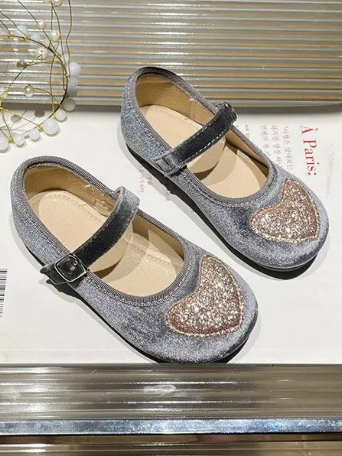 Mia Belle Girls Velvet Mary Jane Shoes | Shoes By Liv & Mia
