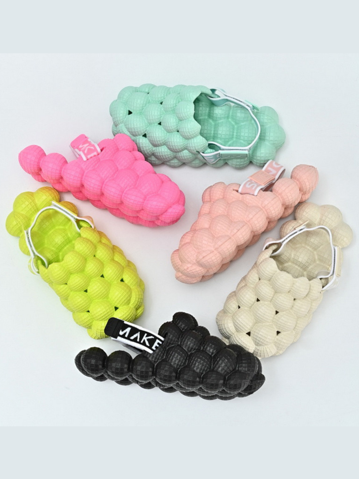 Shoes By Liv & Mia | Little Girls Bubble Slide On Sandals | Kids Shoes