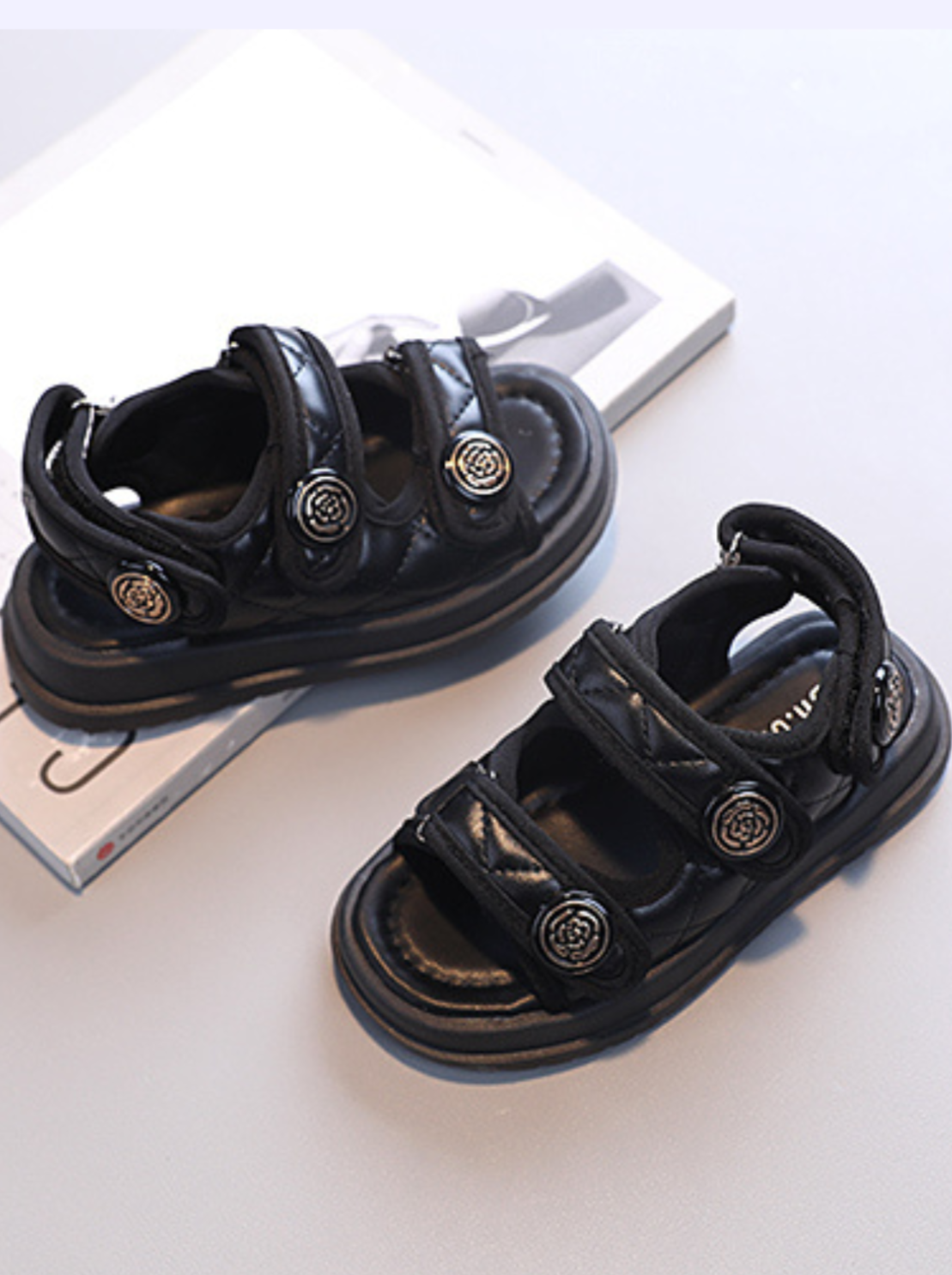 Shoes By Liv & Mia | Girls Quilted Strap Sandals