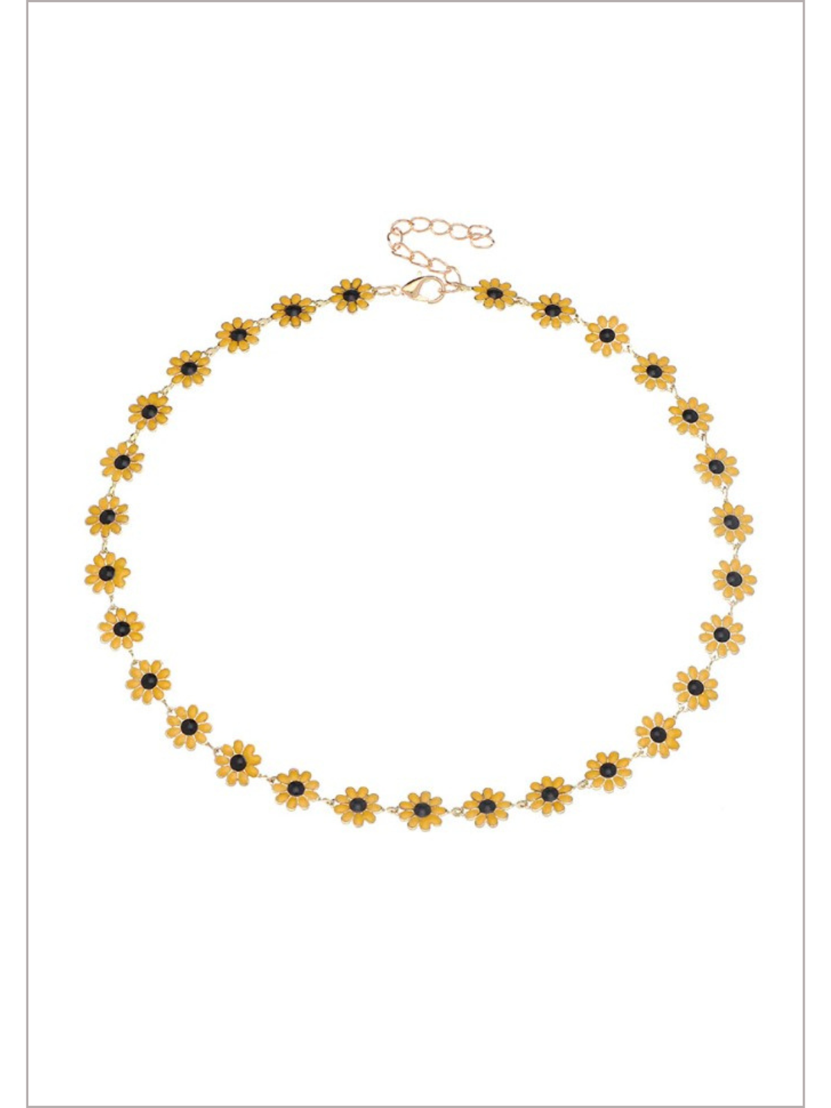 Mia Belle Girls | Enamel Sunflower Necklace | Girls Accessories