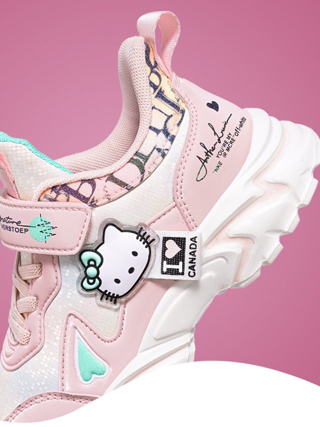 Back To School Shoes | Cute Kitten Shimmer Sneakers | Mia Belle Girls
