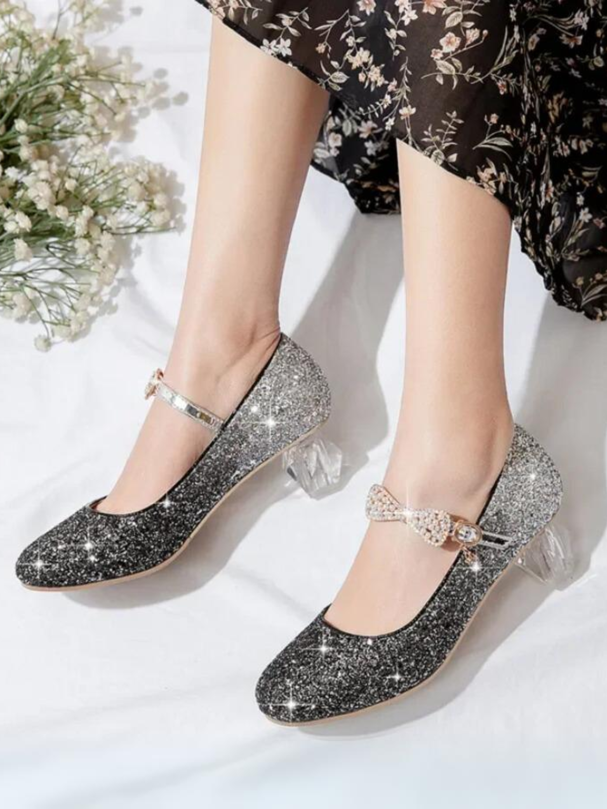 Mia Belle Girls Glitter Mary Jane Shoes | Shoes By Liv & Mia