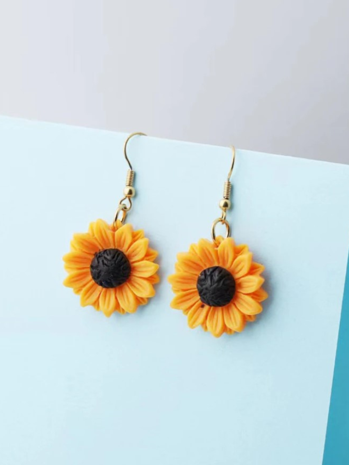 Mia Belle Girls | Sunflower Drop Earrings | Girls Accessories