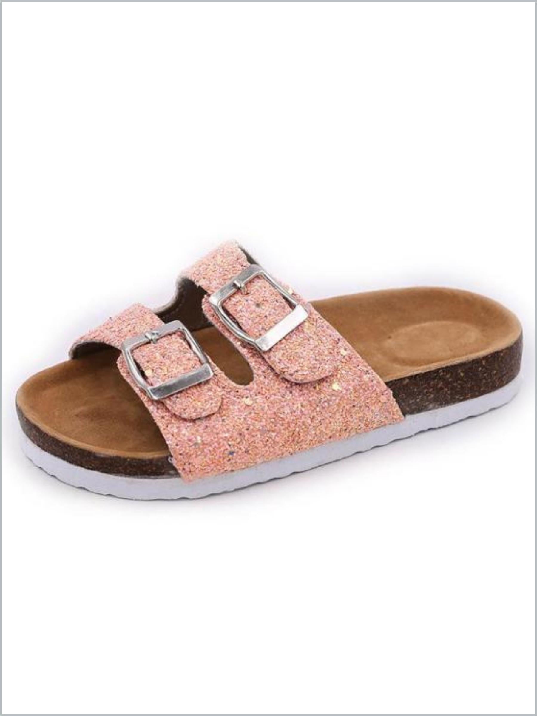 Girls Sparkle Sequined Sandals By Liv and Mia