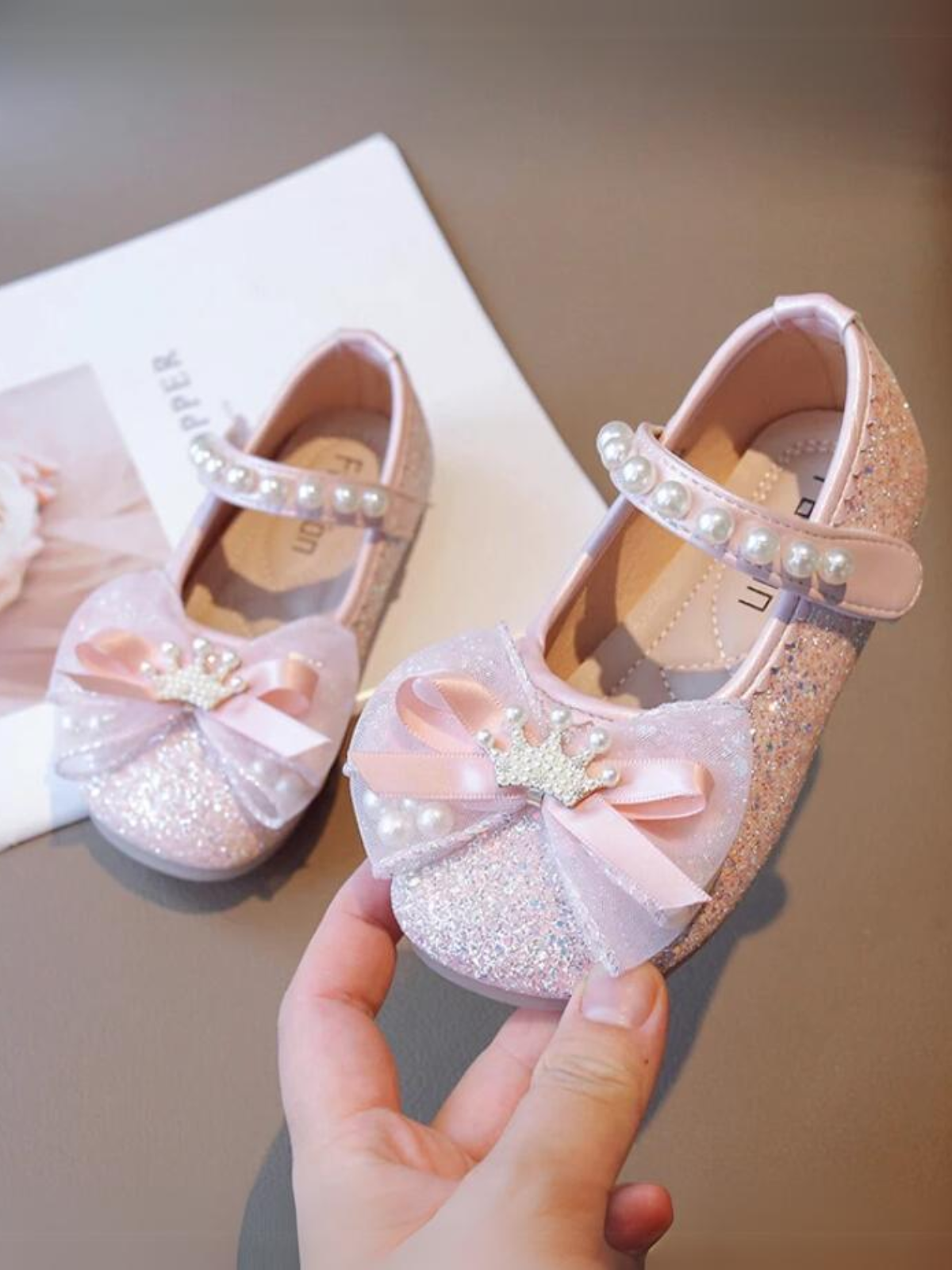 Mia Belle Girls Glitter Mary Jane Shoes | Shoes By Liv & Mia