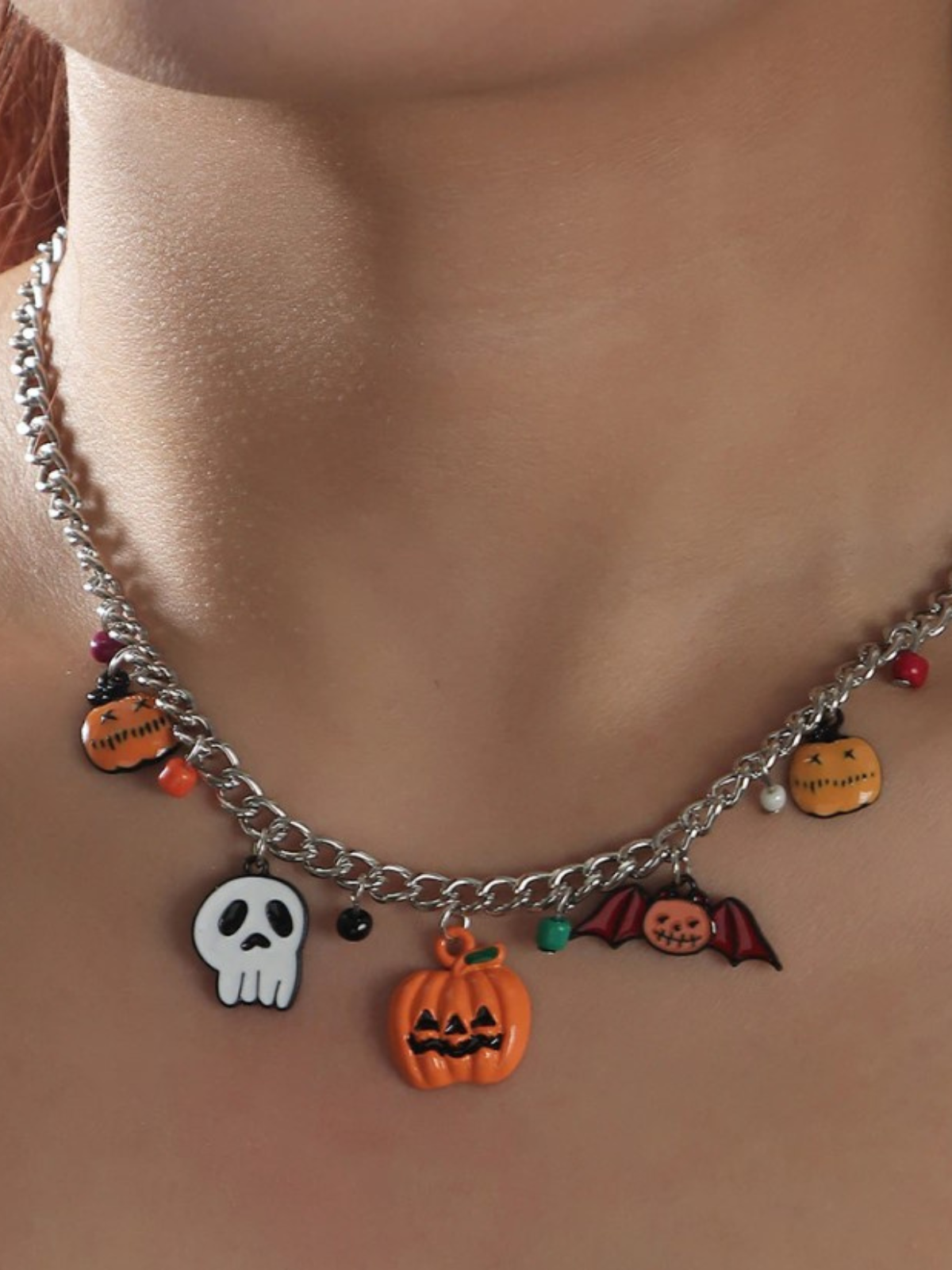 Mia Belle Girls | Halloween Charm Necklace | Girls Accessories