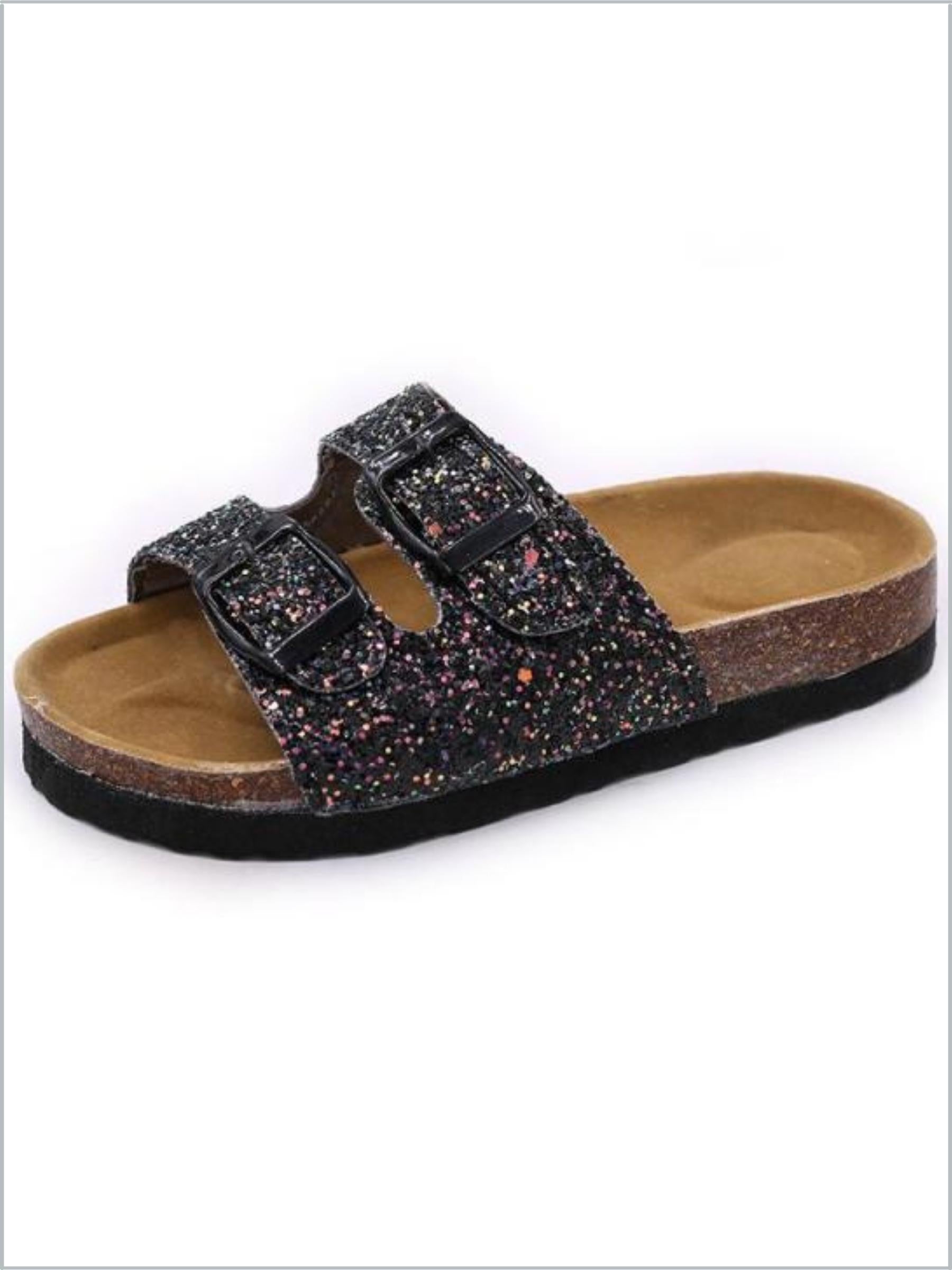 Girls Sparkle Sequined Sandals By Liv and Mia