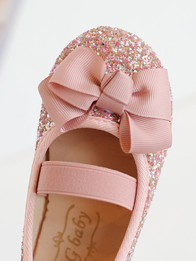 Shoes By Liv & Mia | Cute Sequin Bow Ballet Flats - Mia Belle Girls
