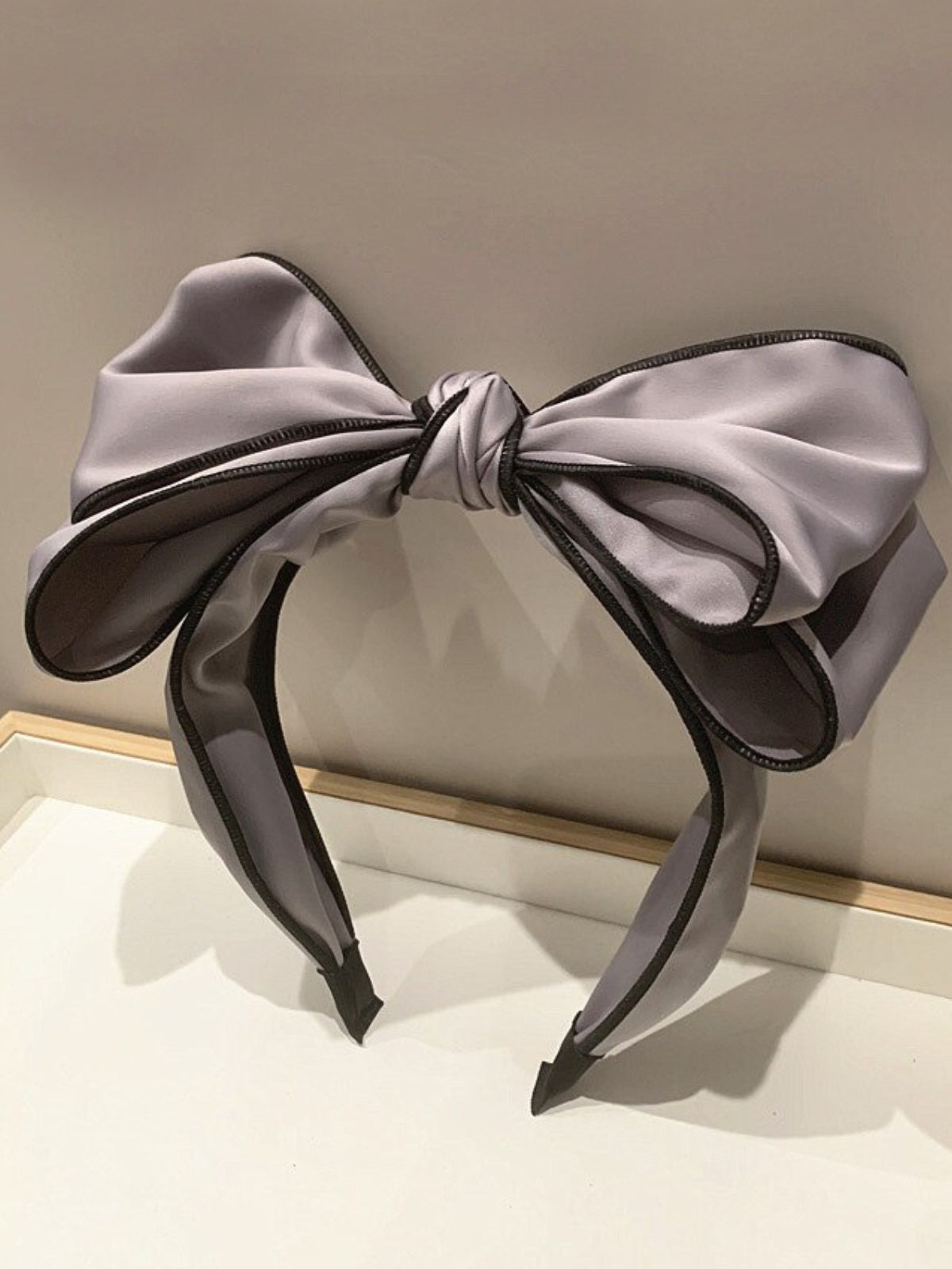 Mia Belle Girls Satin Bowknot Thick Headband | Girls Accessories
