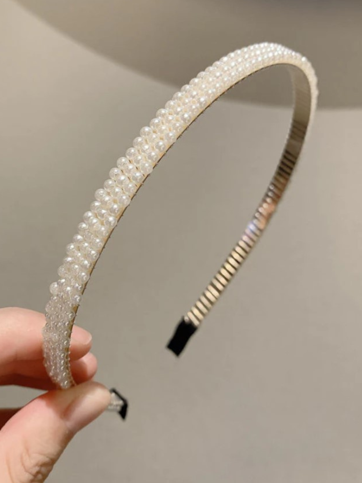 Mia Belle Girls White Pearl Headband | Girls Accessories