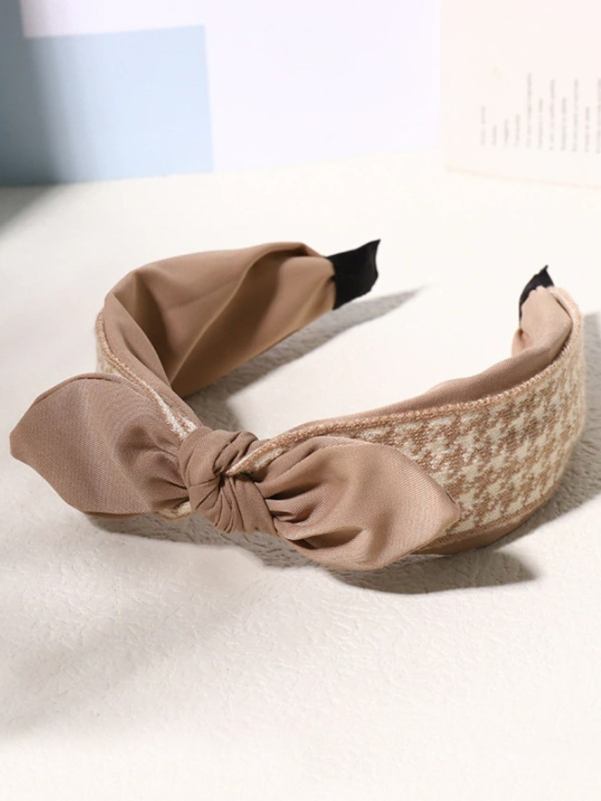 Mia Belle Girls Bow Knot Houndstooth Headband | Girls Accessories