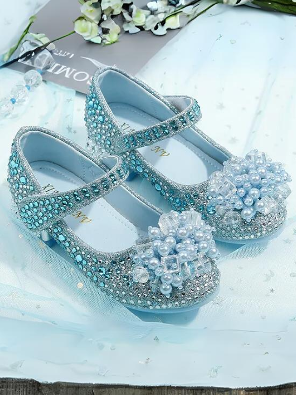 Mia Belle Girls Crystal Mary Jane Shoes | Shoes By Liv & Mia