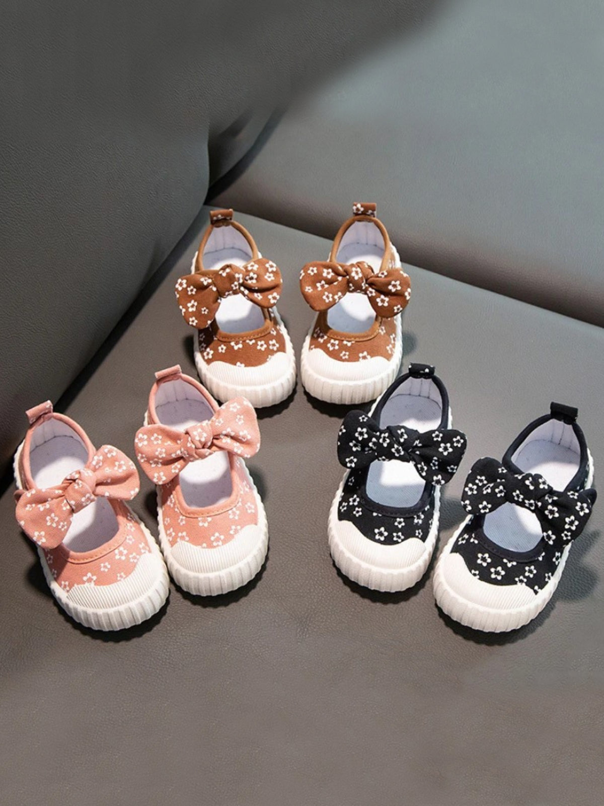 Mia Belle Girls Bowknot Sneakers | Back To School Shoes