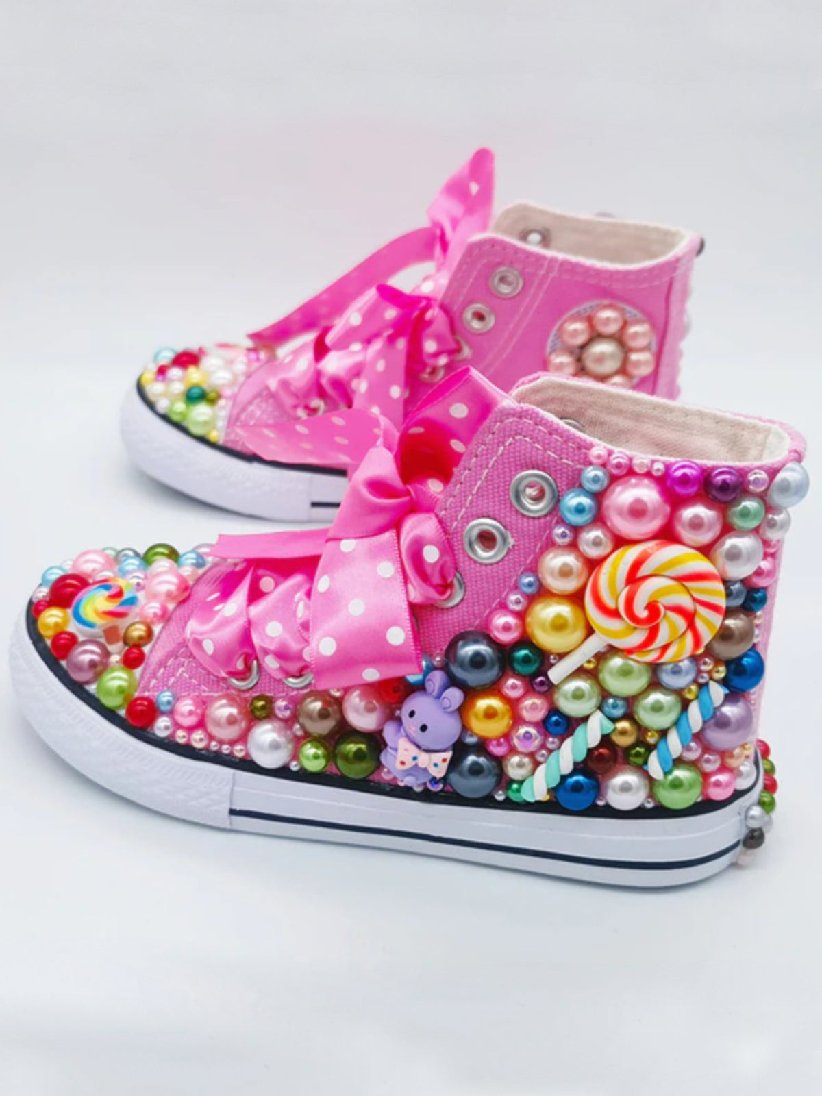 Back To School Shoes | Candy High-Top Sneakers | Mia Belle Girls