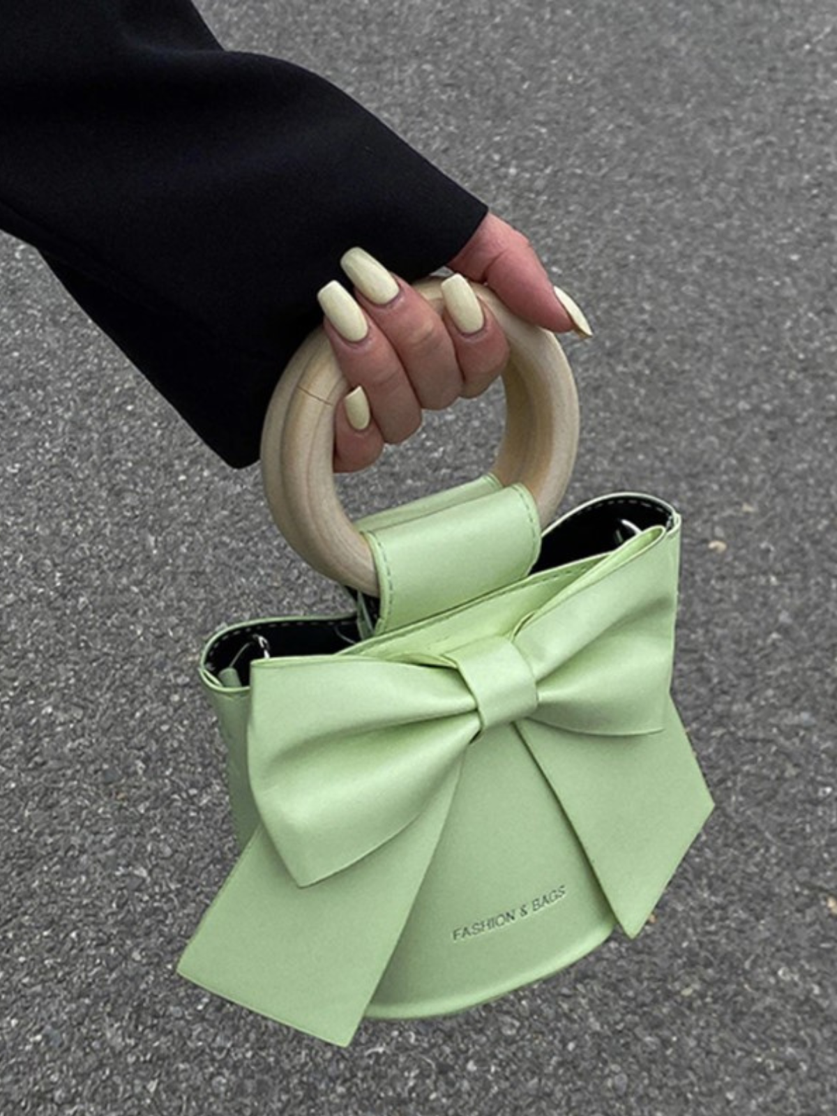 Mia Belle Girls Circle Handle Bucket Bag | Girls Accessories
