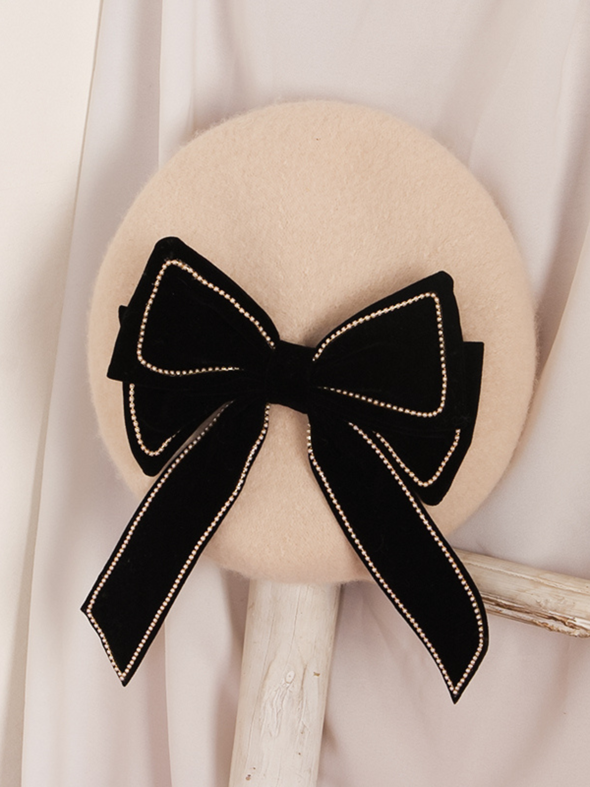 Mia Belle Girls Bowknot Beret Hat | Girls Accessories