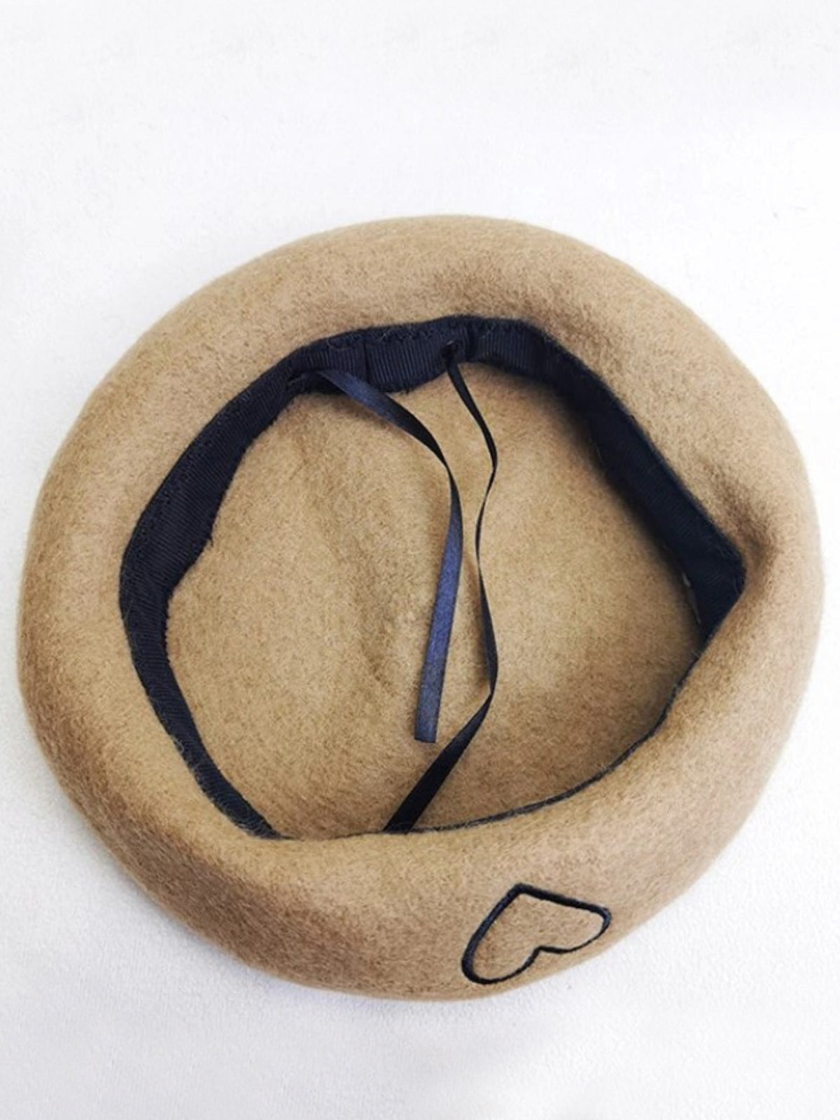 Mia Belle Girls Heart-Embroidered Winter Beret | Girls Accessories