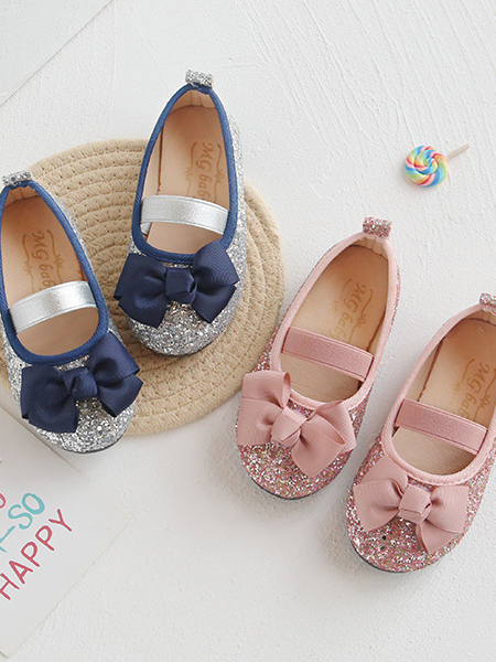 Shoes By Liv & Mia | Cute Sequin Bow Ballet Flats - Mia Belle Girls