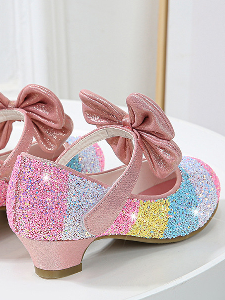 Shoes By Liv & Mia | Glitter Bow Mary Jane Heels