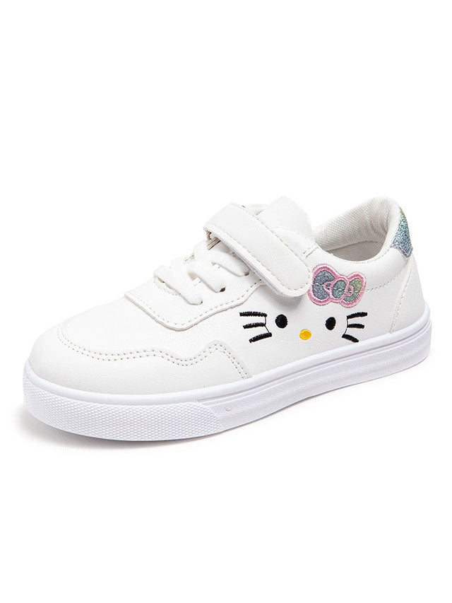 Back To School Shoes | Glitter Heel Kitten Sneakers | Mia Belle Girls