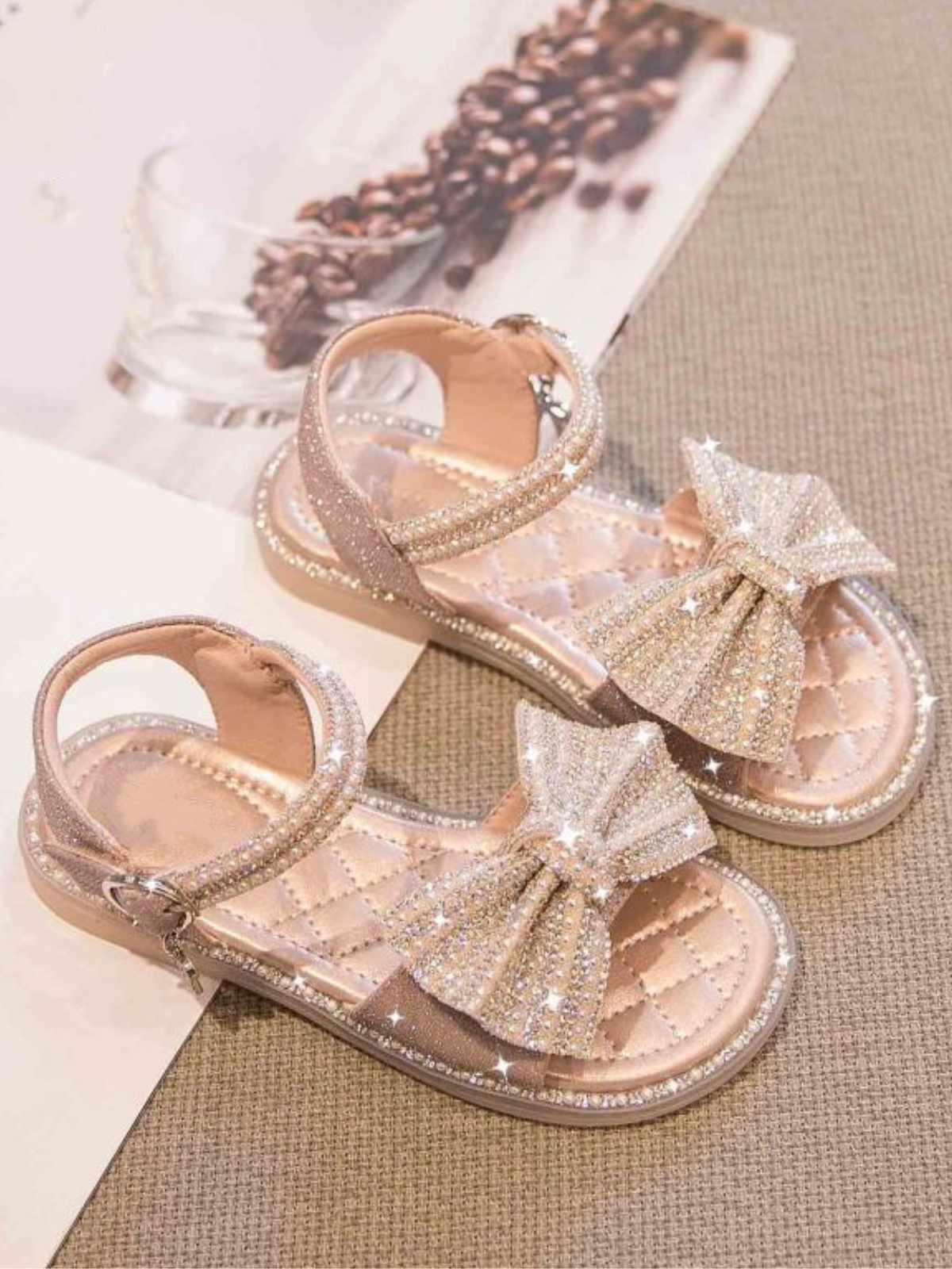 Starry Nights Rhinestone Ankle Strap Sandals
