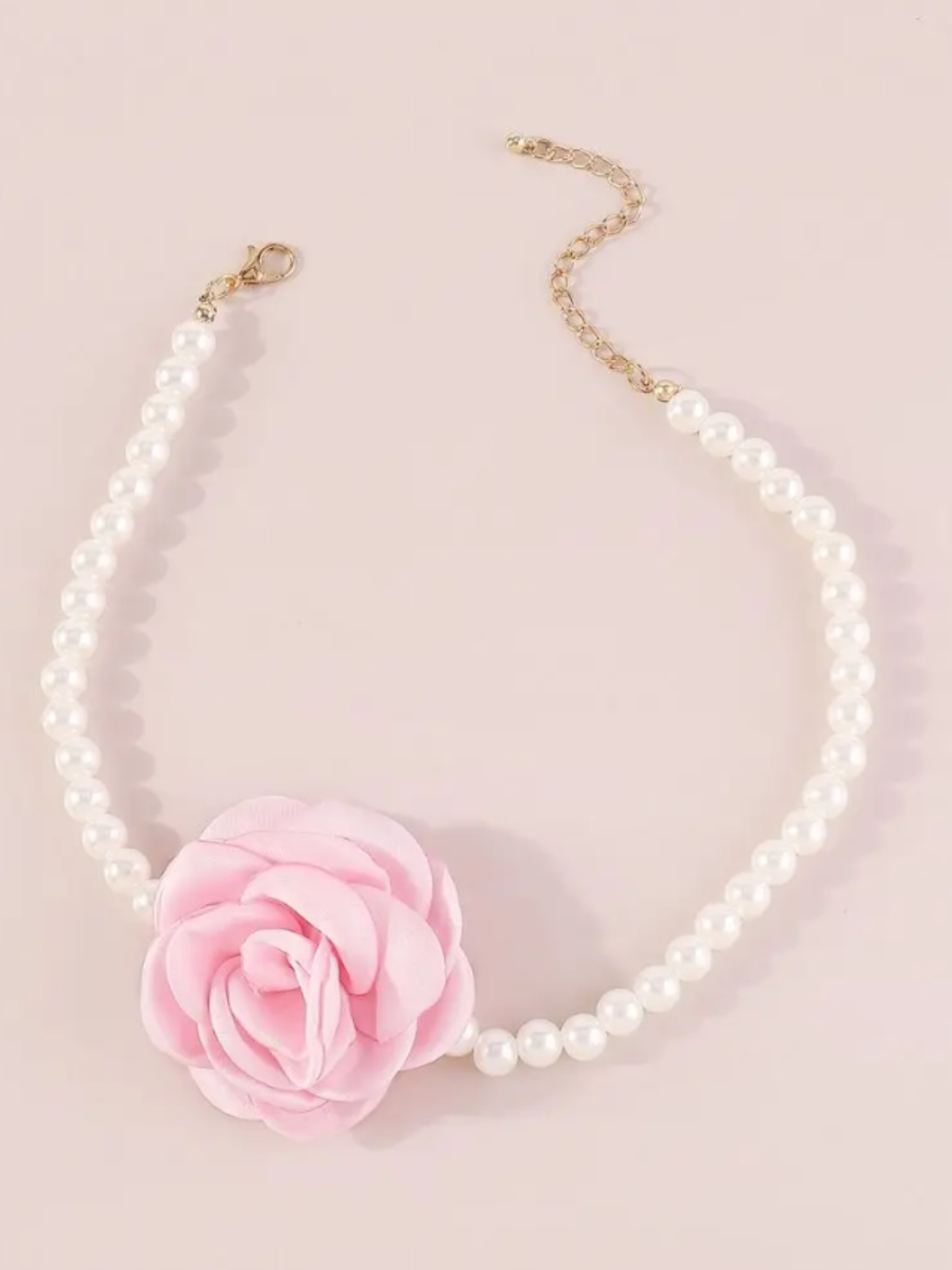 Mia Belle Girls Rose Pearl Choker Necklace | Girls Accessories